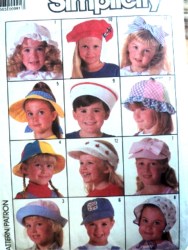 7984 KIDS RUFFLE/SAILOR/CONTRAST/VISORS/HEADBAND HATS PATTERN